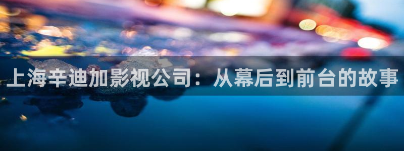 3571欧美影院：上海辛迪加影视公司：从幕后到前台的故事